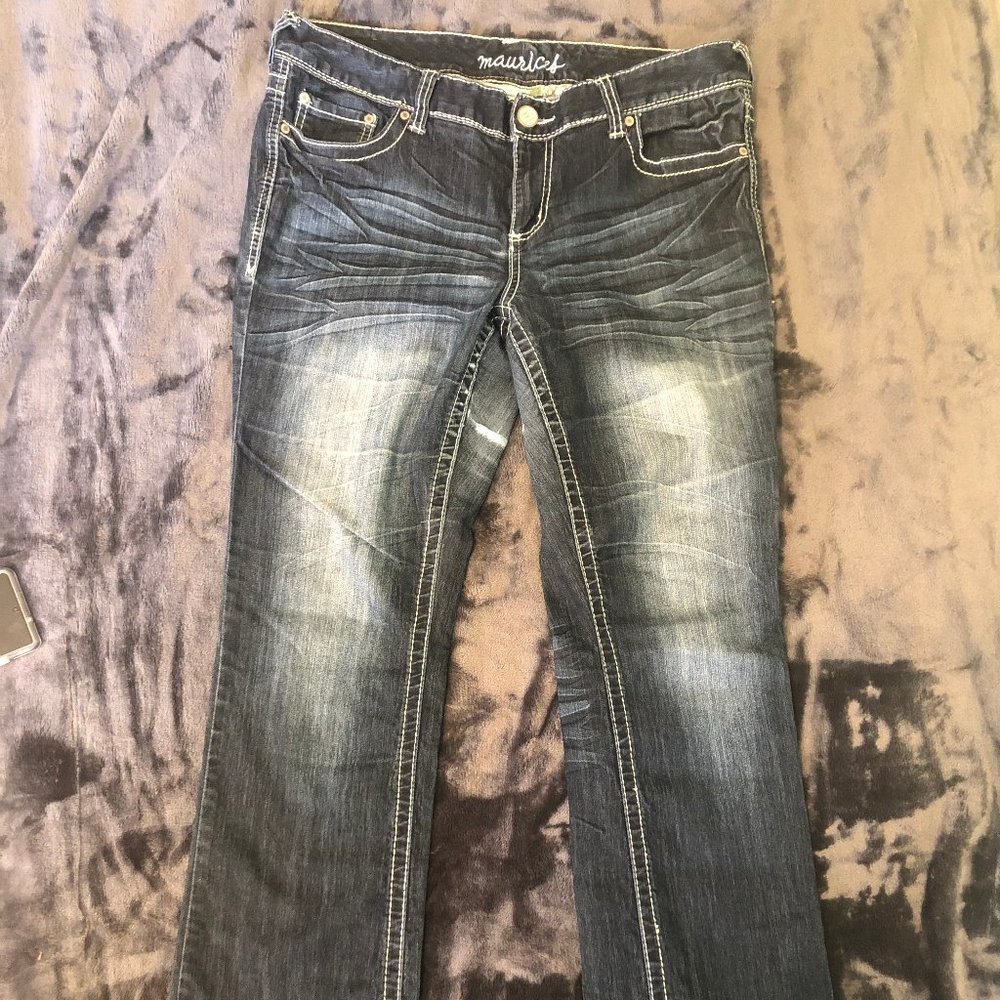 Pre-owned Womens Maurices Dark Jeans